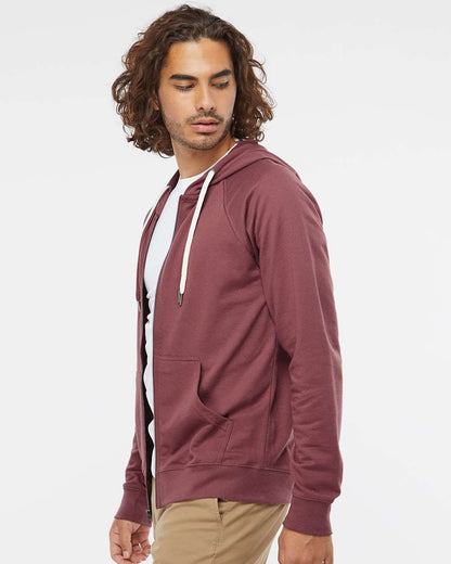 Independent Trading Co. Icon Lightweight Loopback Terry Full-Zip Hooded Sweatshirt SS1000Z #colormdl_Port