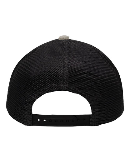 Sportsman Modern Six-Panel Trucker Fit Cap SP1650 #color_Grey Heather/ Black