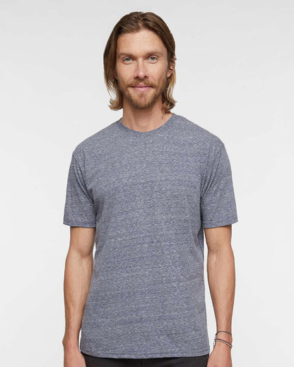 LAT Men's Harborside Mélange Tee 6991 #colormdl_Navy Melange