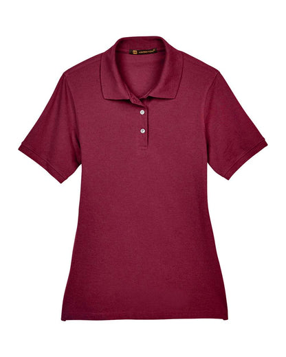 Harriton Women's Easy Blend Polo M265W #color_Wine