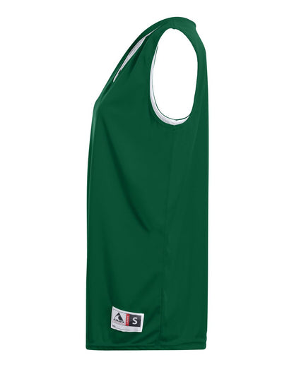 Augusta Sportswear Women's Reversible Wicking Tank Top 147 #color_Dark Green/ White