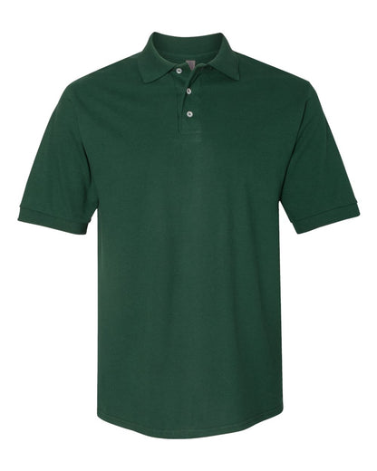 JERZEES Men's 100% Ring-Spun Cotton Piqué Polo 443M #color_Forest Green