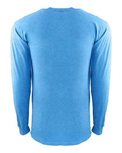 Next Level Unisex Inspired Dye Long Sleeve Pocket T-Shirt 7451 #color_Ocean