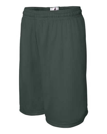 Badger Mini Mesh 9'' Inseam Shorts 7239 #color_Forest