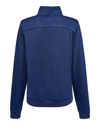 Nautica Women's Explorer Fleece Quarter-Zip Pullover N18091 #color_Navy
