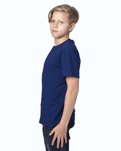 Threadfast Apparel Youth Ultimate CVC T-Shirt 600A #colormdl_Navy