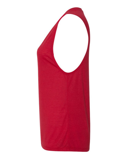 BELLA + CANVAS Women's Flowy Scoop Muscle Tank 8803 #color_Red