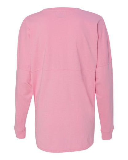 J. America Unisex Game Day Jersey Long Sleeve T-Shirt 8229 #color_Pink