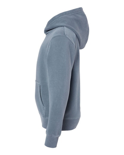 Independent Trading Co. Youth Midweight Pigment-Dyed Hooded Sweatshirt PRM1500Y #color_Pigment Slate Blue