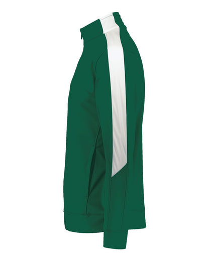 Augusta Sportswear Men's Medalist Jacket 2.0 4395 #color_Dark Green/ White