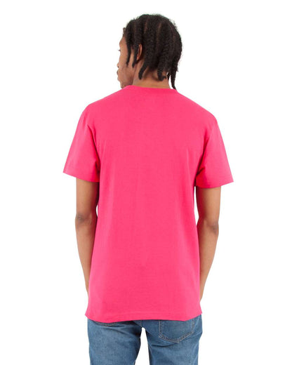 Shaka Wear Unisex V-Neck T-Shirt SHVEE #colormdl_Hot Pink