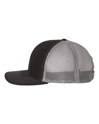 Richardson Snapback Trucker Cap 112 #color_Black/ Charcoal