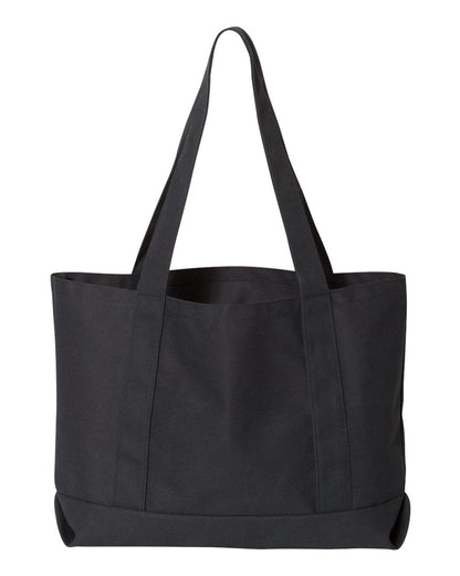 Liberty Bags Seaside Cotton Pigment Dyed Resort Tote 8870 #color_Washed Black
