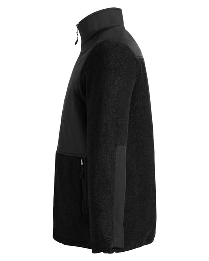 CORE365 Men's Journey Summit Hybrid Full-Zip CE890 #color_Black/ Black