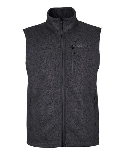 Marmot Men's Drop Line Vest M16224 #color_Black Heather