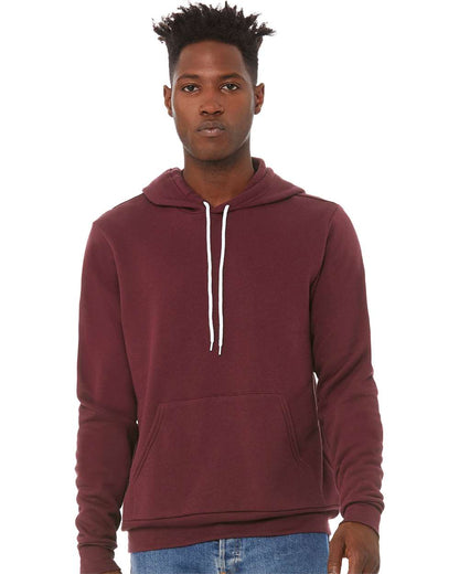 BELLA + CANVAS Sponge Fleece Hoodie 3719 #colormdl_Maroon