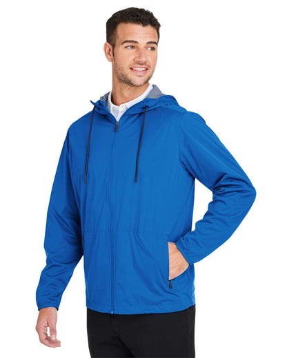 North End Men's Network Lightweight Jacket NE75 #colormdl_Light Nautical Blue Heather