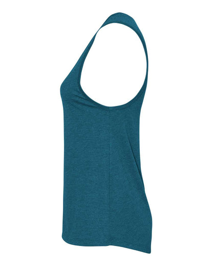 BELLA + CANVAS Women's Jersey Muscle Tank 6003 #color_Heather Deep Teal