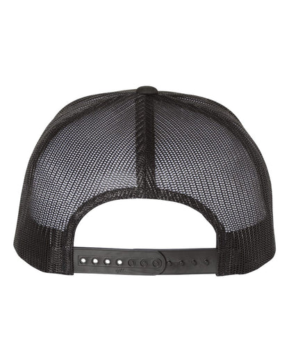 YP Classics Five-Panel Classic Trucker Cap 6006 #color_Multicam Black/ Black