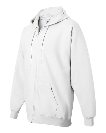 Hanes Unisex Ultimate Cotton® Full-Zip Hooded Sweatshirt F280 #color_White
