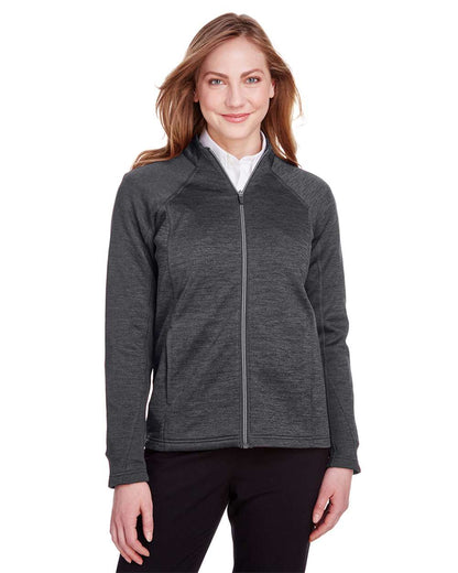 North End Women's Flux 2.0 Full-Zip Jacket NE712W #colormdl_Black Heather/ Carbon