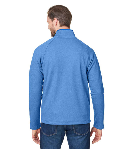 CORE365 Men's Venture Heathered Stripe Full-Zip CE72 #colormdl_True Royal/ White