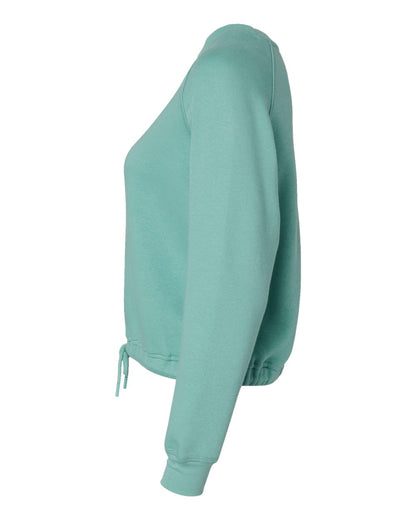LAT Women's Relaxed 3-End Boxy Fleece Crewneck Sweatshirt 3528 #color_Saltwater