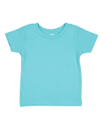 Rabbit Skins Infant Cotton Jersey Tee 3401 #color_Caribbean
