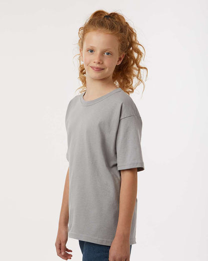 M&O Youth Gold Soft Touch T-Shirt 4850 #colormdl_Gravel