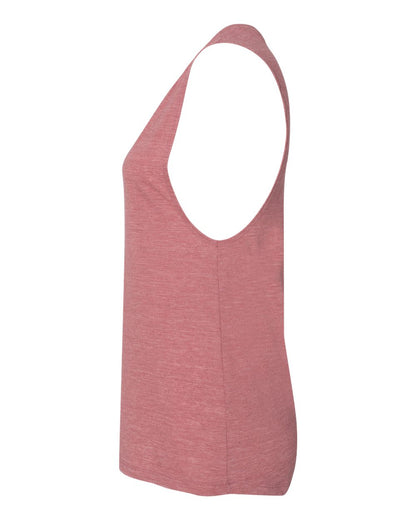 BELLA + CANVAS Women's Flowy Scoop Muscle Tank 8803 #color_Mauve Slub