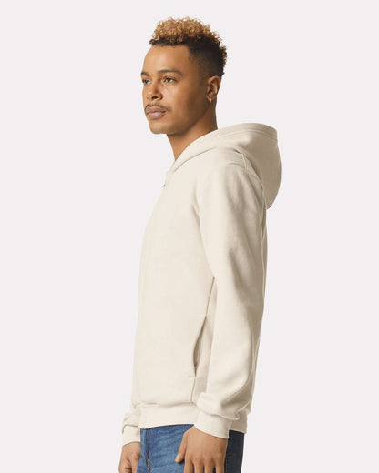 American Apparel Unisex ReFlex Fleece Full-Zip Hoodie Sweatshirt RF497 #colormdl_Bone