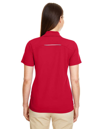 CORE365 Women's Radiant Performance Piqué Polo with Reflective Piping 78181R #colormdl_Classic Red