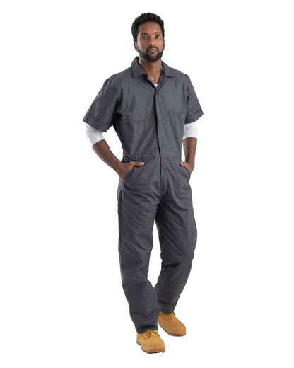 Berne Apparel Men's Axle Short Sleeve Coverall P700 #colormdl_Charcoal
