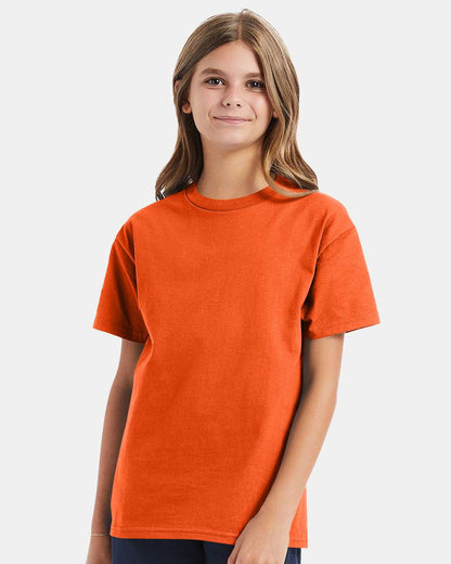 Hanes Authentic Youth T-Shirt 5450 #colormdl_Orange