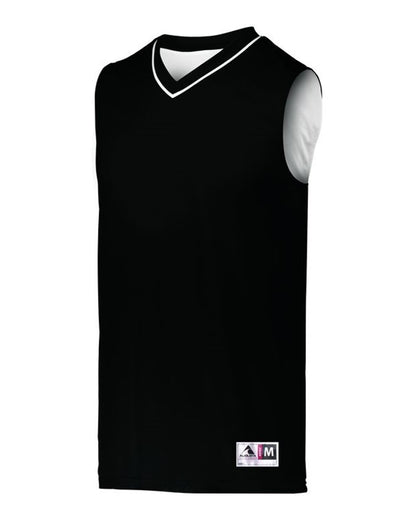 Augusta Sportswear Youth Reversible Two Color Jersey 153 #color_Black/ White