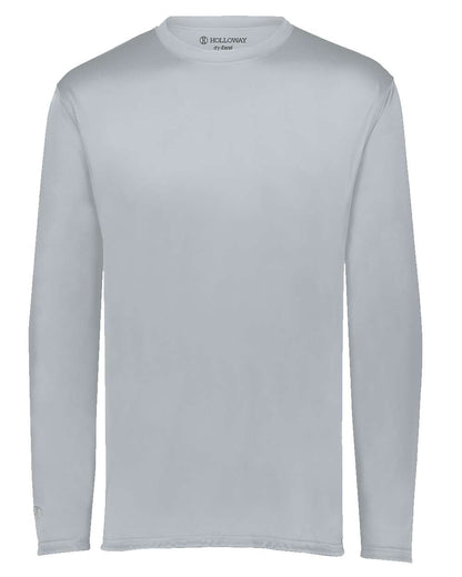 Holloway Youth Momentum Long Sleeve T-Shirt 222823 #color_Silver
