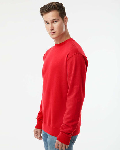 Independent Trading Co. Unisex Midweight Crewneck Sweatshirt SS3000 #colormdl_Red