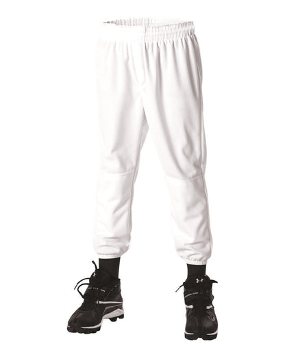 Alleson Athletic Pull-Up Baseball Pants 604PDK2 #color_White