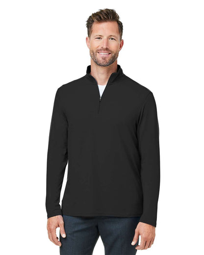 Devon & Jones Men's Raleigh Stretch Quarter-Zip Pullover DG425 #colormdl_Black