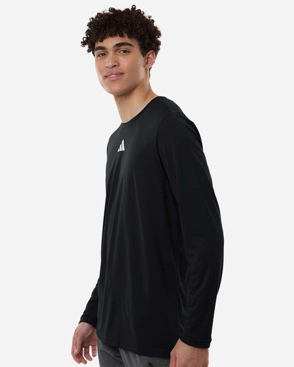 Adidas Men's Pregame Long Sleeve T-Shirt AT104 #colormdl_Black/ White