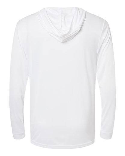 Paragon Unisex Bahama Performance Hooded Long Sleeve T-Shirt 220 #color_White