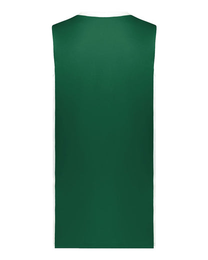 Augusta Sportswear Match-Up Basketball Jersey 6886 #color_Dark Green/ White