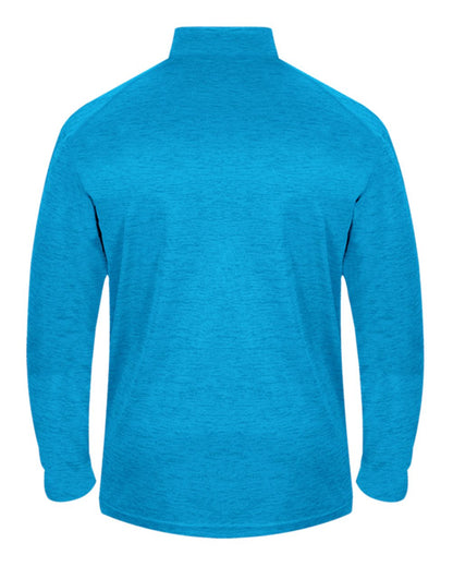 Badger Tonal Blend Quarter-Zip Pullover 4172 #color_Electric Blue Tonal Blend