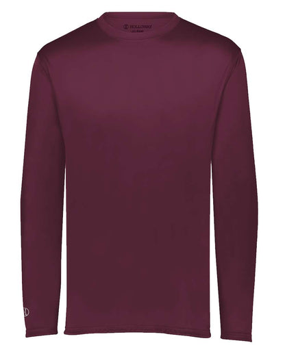 Holloway Men's Momentum Long Sleeve T-Shirt 222822 #color_Maroon
