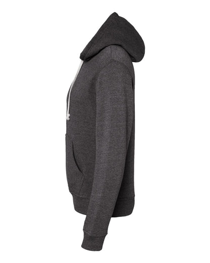 J. America Men's Triblend Fleece Hooded Sweatshirt 8871 #color_Black Triblend