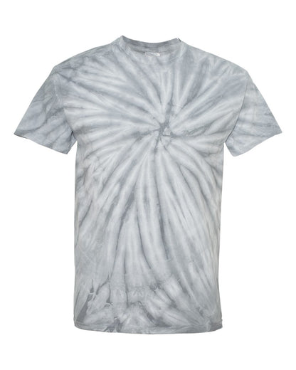 Dyenomite Cyclone Pinwheel Tie-Dyed T-Shirt 200CY #color_Silver