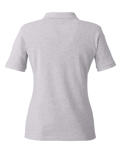 Harriton Women's Cotton Polo M200W #color_Grey Heather