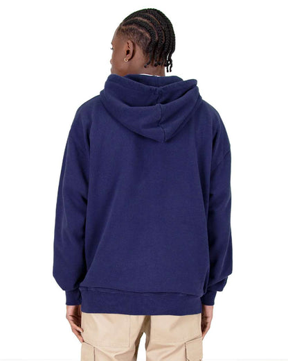 Shaka Wear Men's Garment-Dyed Double-Zip Hooded Sweatshirt SHGDZ #colormdl_Navy