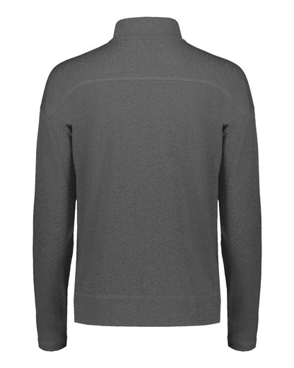 Holloway Women's Eco Revive™ Ventura Soft Knit Quarter-Zip Pullover 223753 #color_Carbon Heather