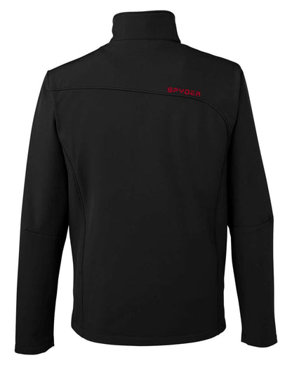 Spyder Men's Transport Soft Shell Jacket 187334 #color_Black/ Red